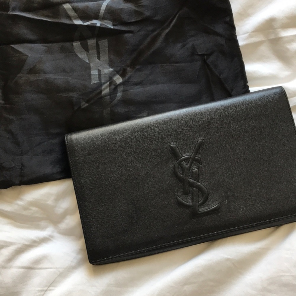 YSL envelope clutch